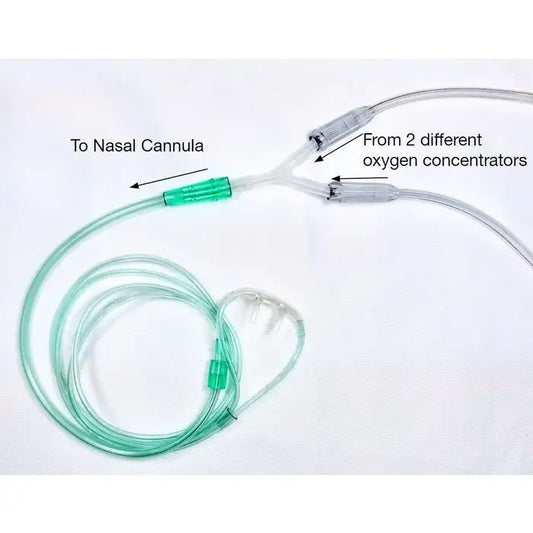 High-Flow Green Y-Connector